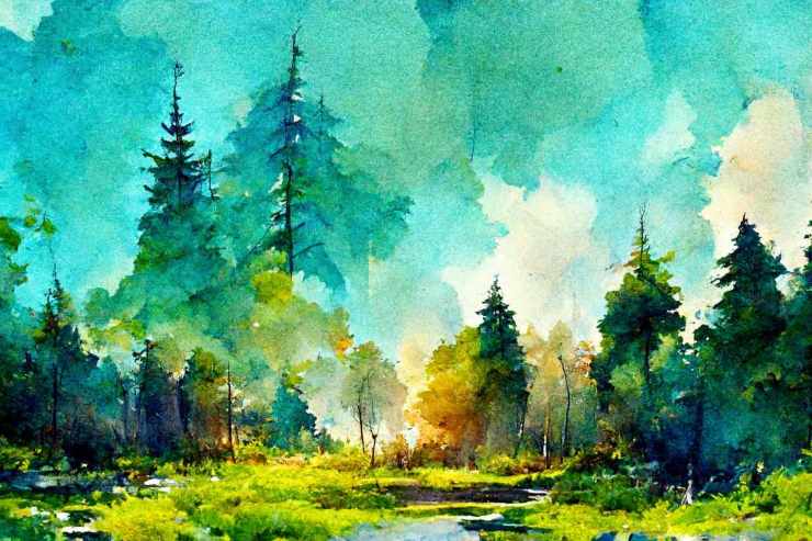 Disegno paesaggio