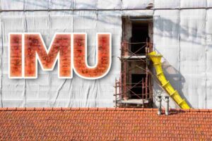 Cantiere casa scritta Imu