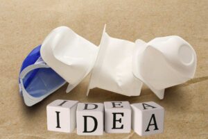 idea su come riutilizzare vasetti di yogurt